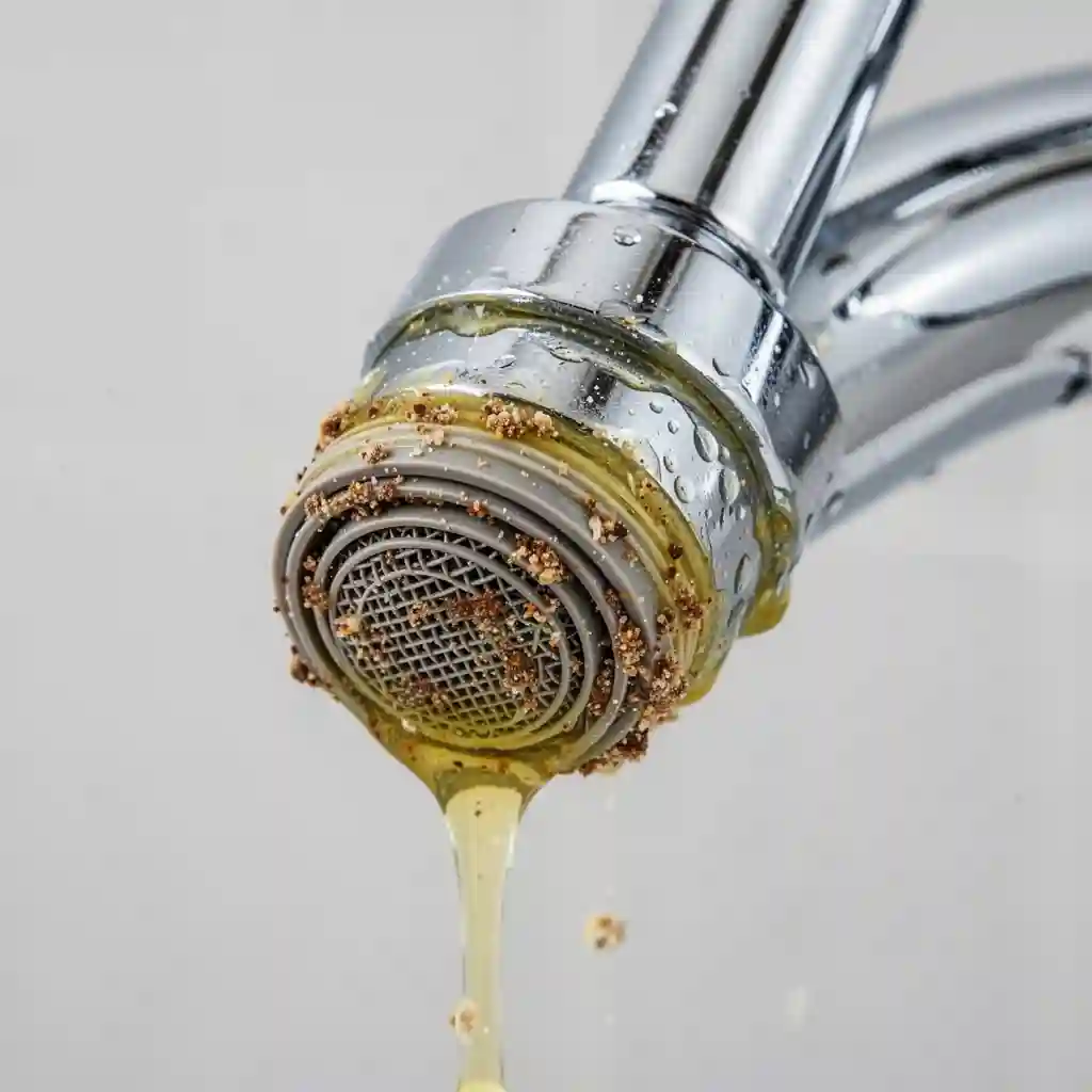 eau jaune robinet Brives-Charensac Les Bories dépôt rouille