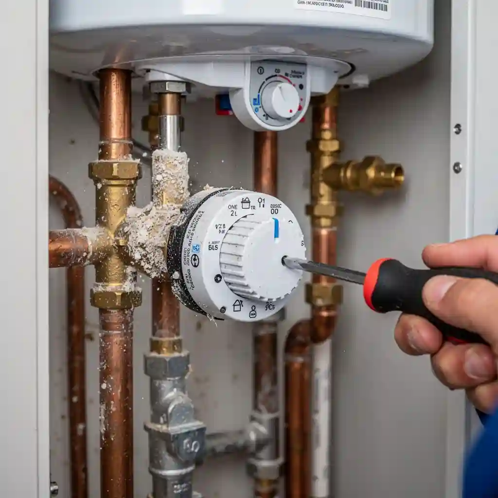 plomberie maison individuelle Miribel Saint-Martin thermostat chauffe-eau entartré