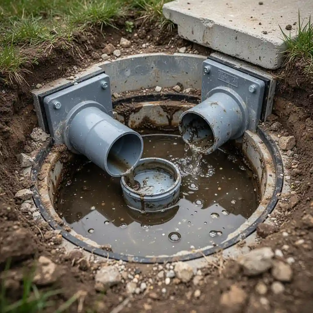 SPANC Neuvéglise-sur-Truyère Sériers inspection technique d’une canalisation d’assainissement