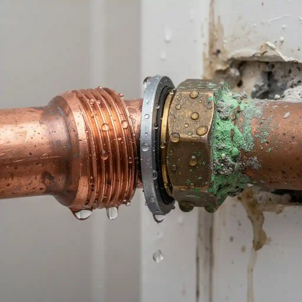 Plomberie DIY à La Ricamarie, Montcel, raccord fuyard mal monté