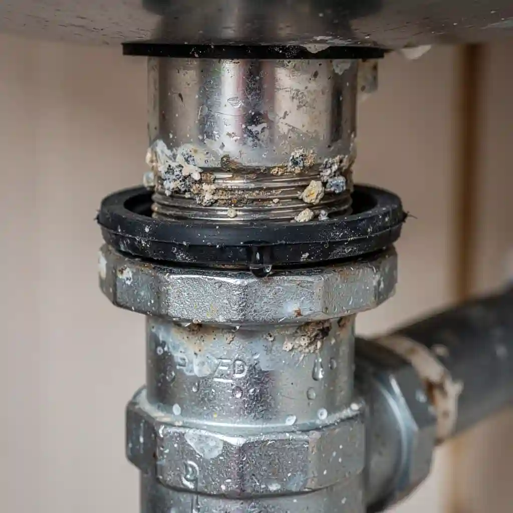 Astuce plomberie Évian-les-Bains Centre ancien joint entartré sous lavabo