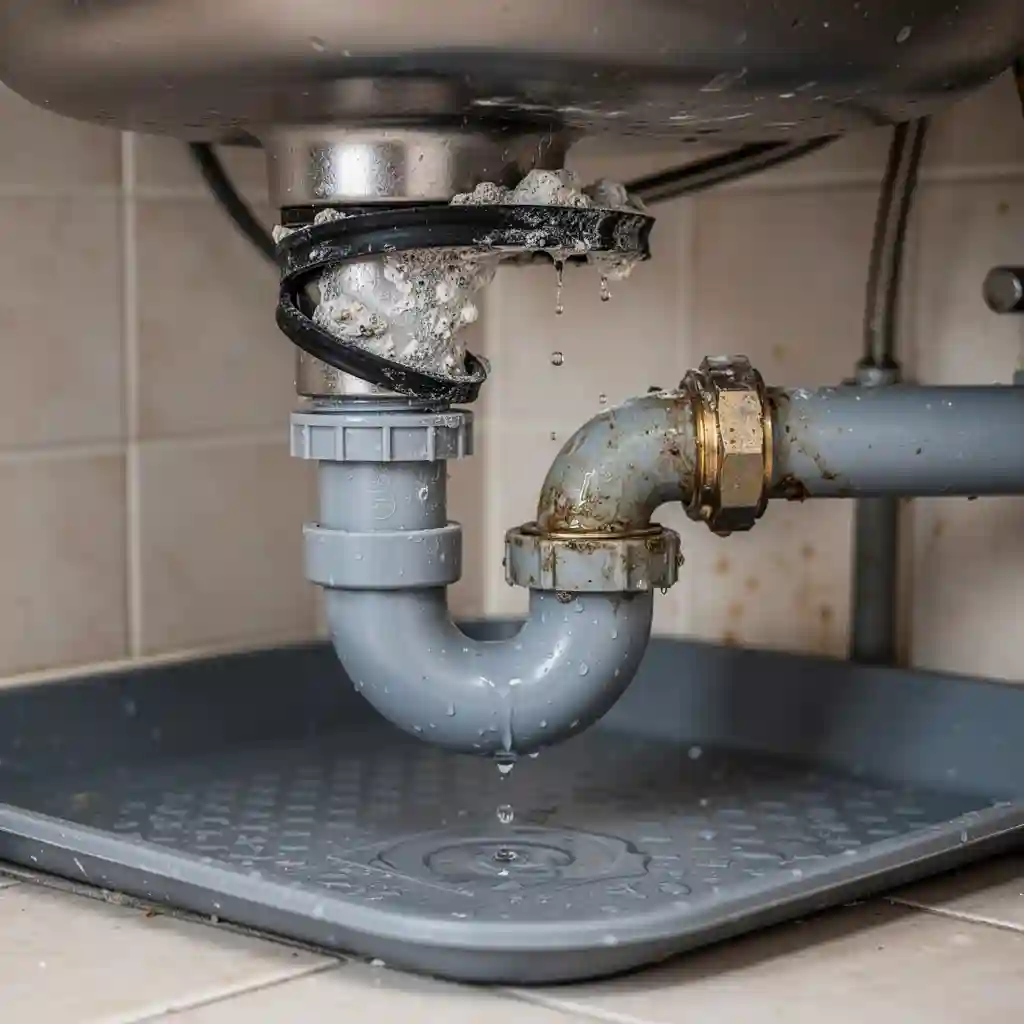 Erreur plomberie à éviter à Heyrieux, Centre-ville, siphon sous évier