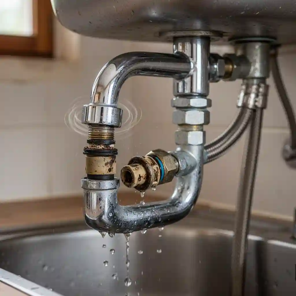 Robinet qui fait du bruit à Lanobre, Granges, vibration technique