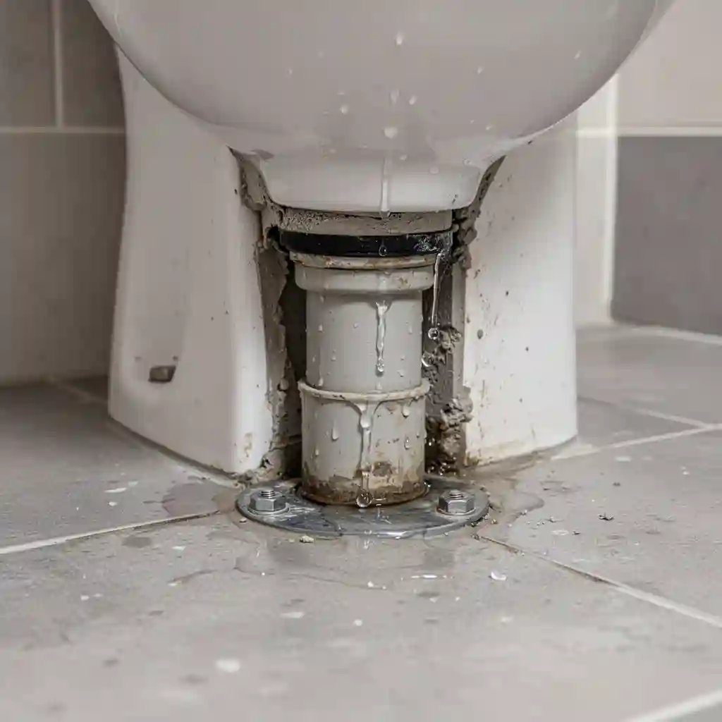 Toilette qui fuit par le bas à Beauzac, joint d’évacuation au Lavoir