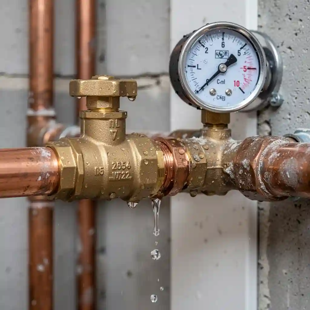 Mise en eau plomberie à Saint-Jean-de-Bournay, Bessay, contrôle d’un raccord