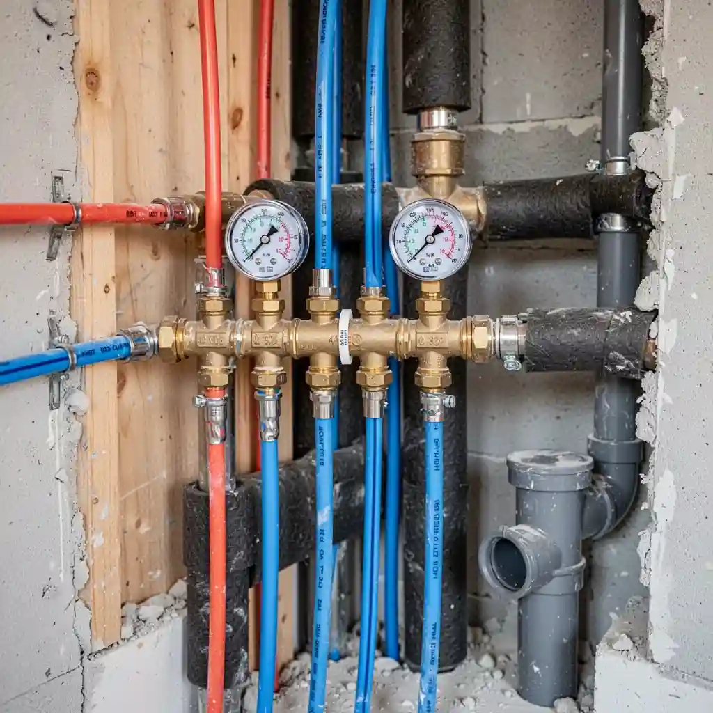 Installation plomberie maison neuve à Roiffieux, réseau technique de Mures