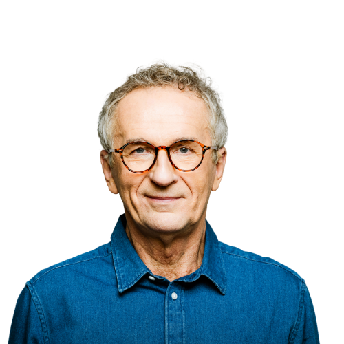 jordan the electrician in a blue shirt