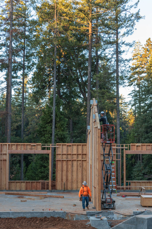 image of a city skyline with construction cranes