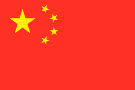 Flag of China featuring one large yellow star and four smaller yellow stars on a red background.