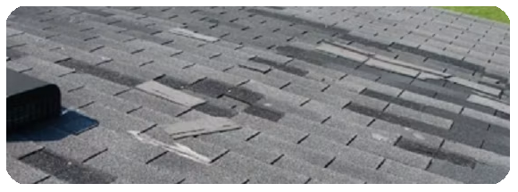 missing shingles that need to be replaced
