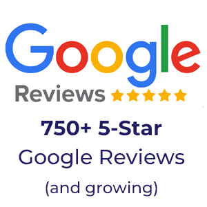 750 plus 5-star Google Reviews