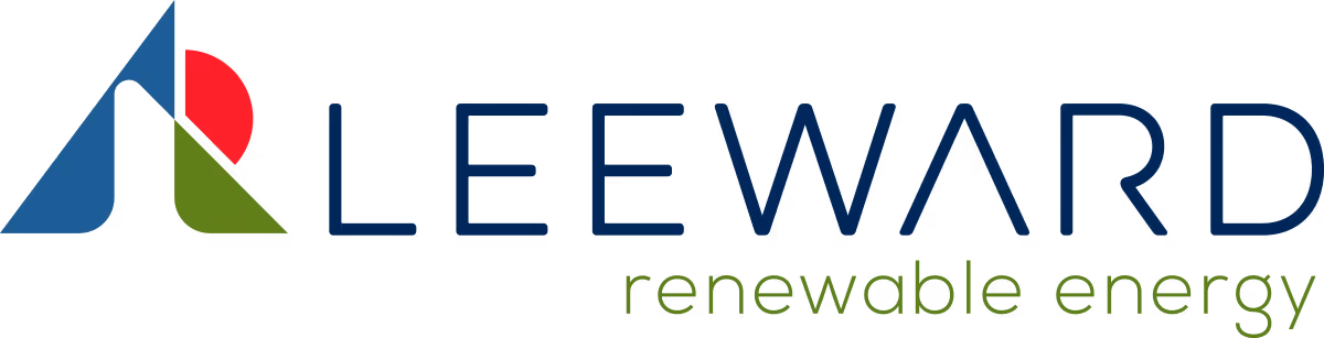 Leeward logo in dark blue on transparent background.