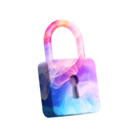 A large illustration of a padlock