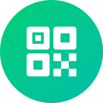 A lock icon on a textured and swirly blue, pink, and teal background