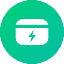 A lock icon on a textured and swirly blue, pink, and teal background