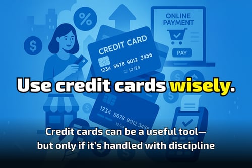 Use credit cards wisely