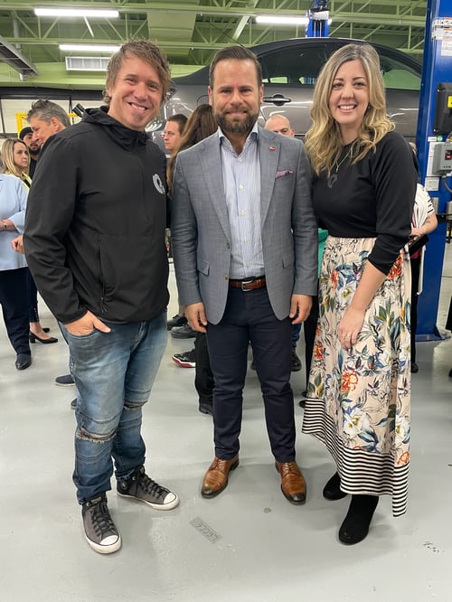 Jeremy Bout, Larissa Hofman and Hon. David Piccini at JNSS