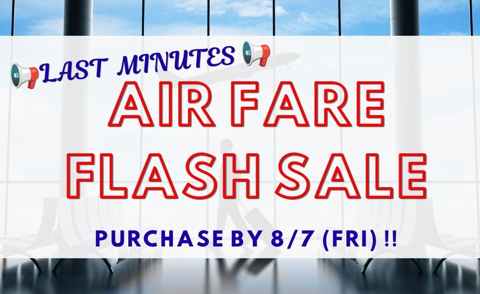 ✈️Air Fare Flash Sale✈️ 