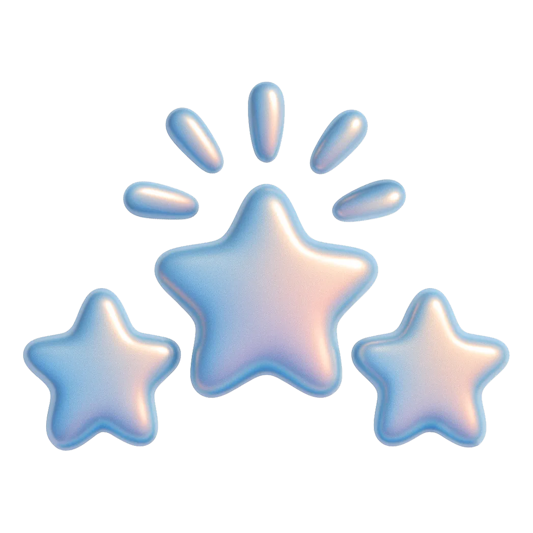 3 stars vector image