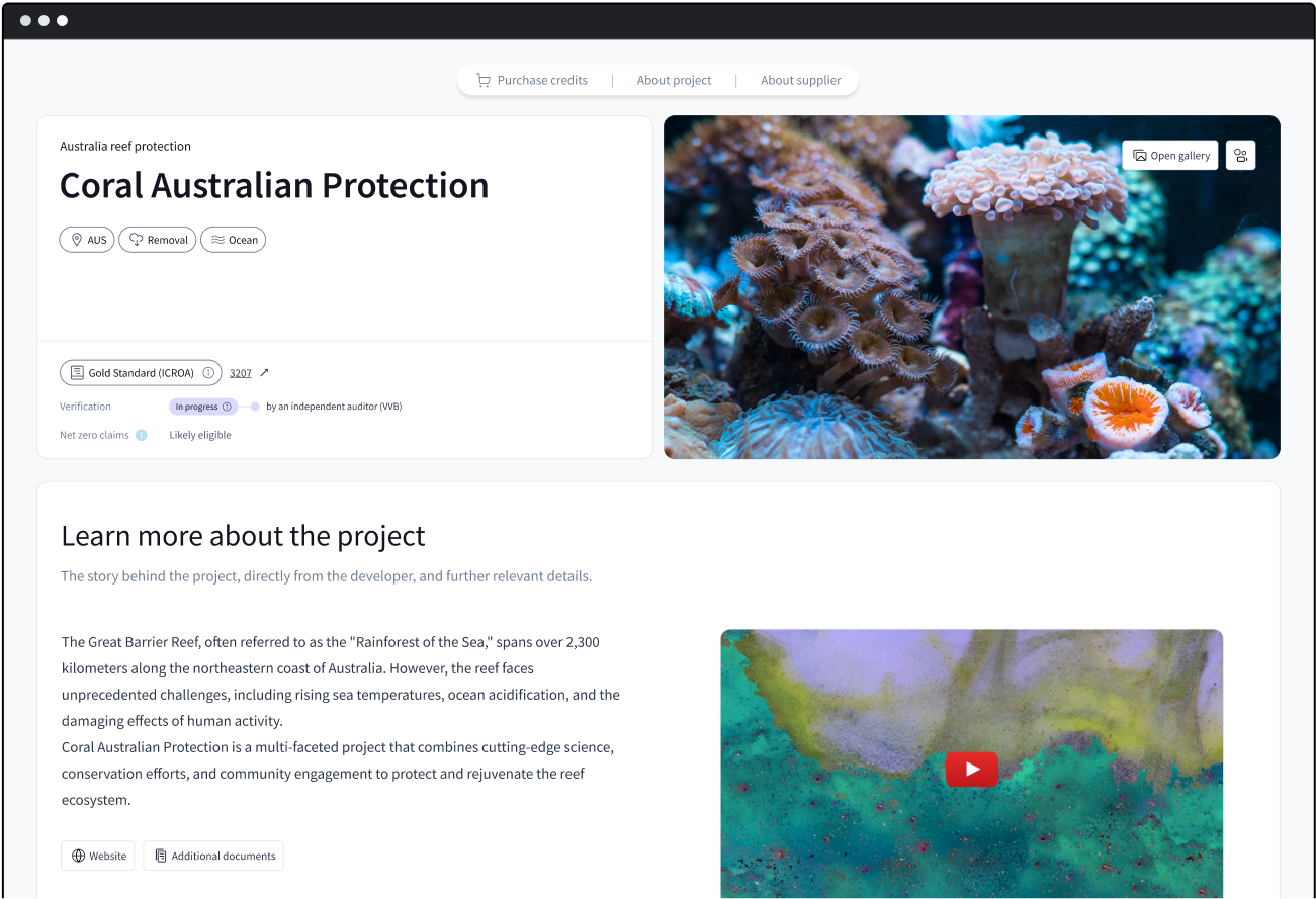 Project pages
