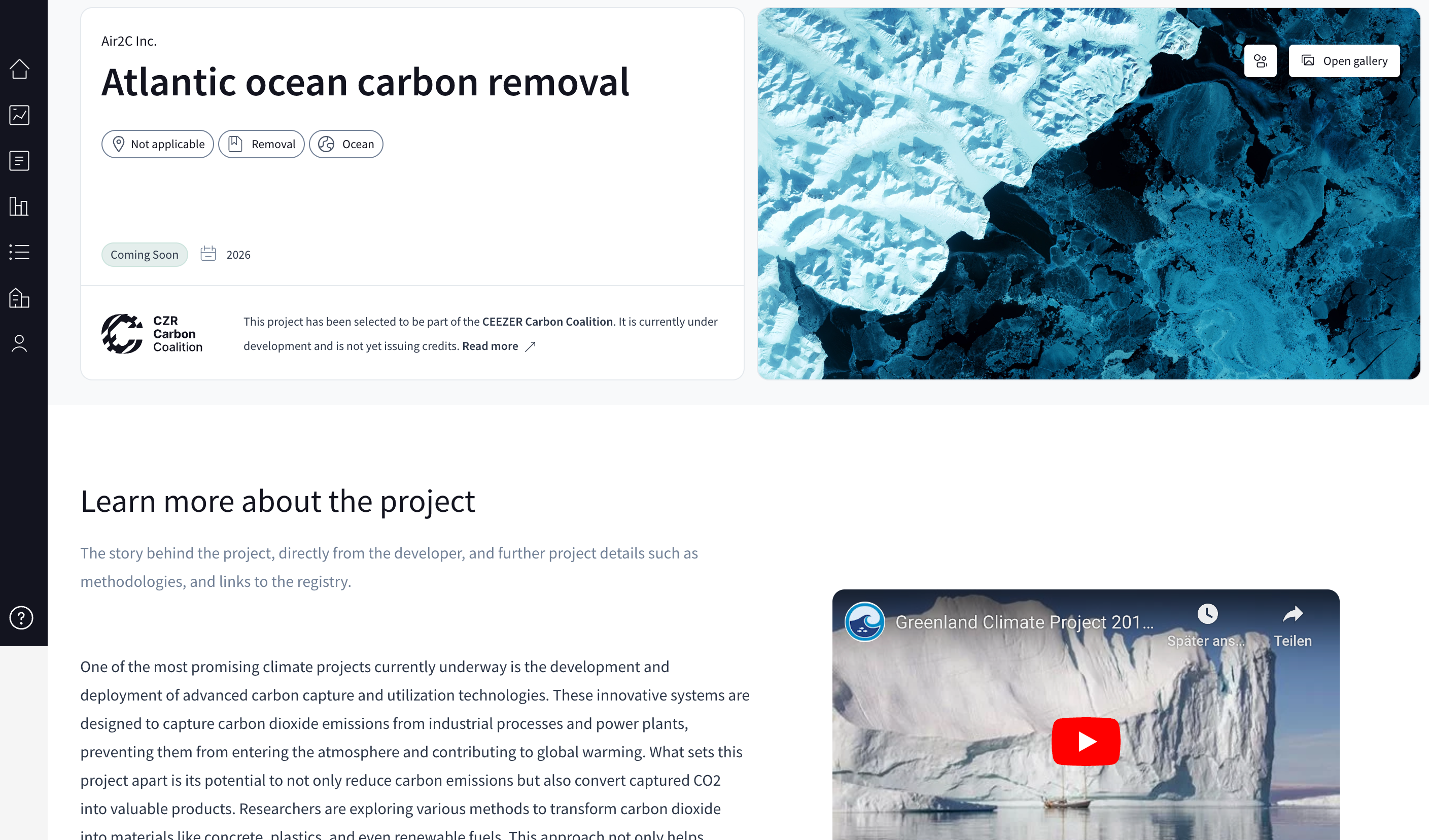 Preview of the "Coming soon" feature in the CEEZER platform