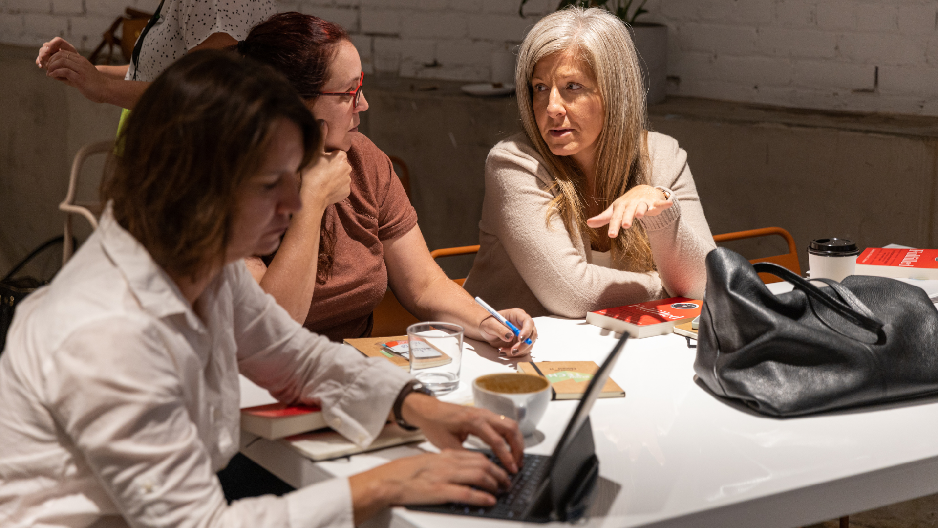 brainstorming session in design studio