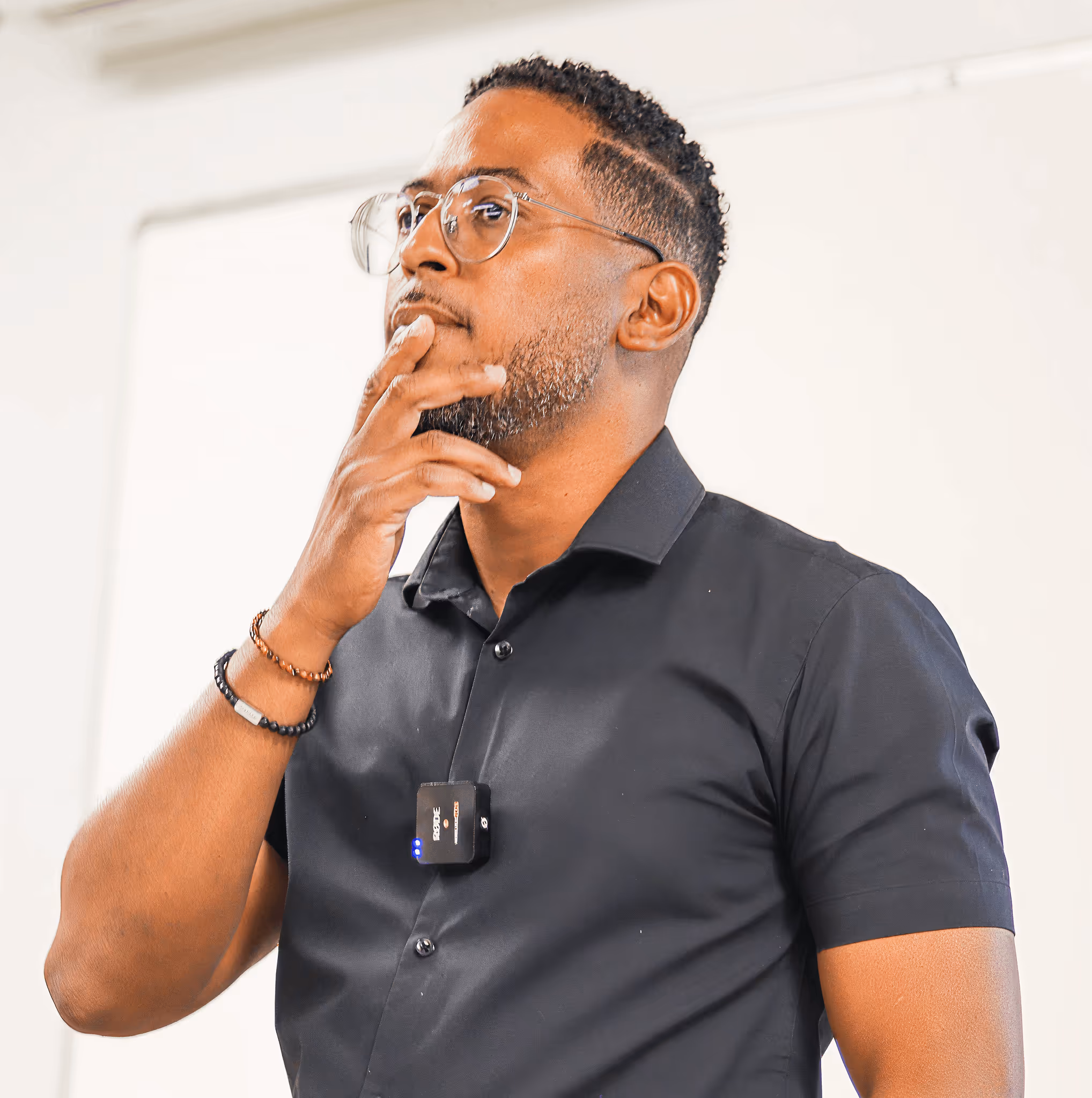 CEO of Snelleweb Richard Reidell standing looking thoughtful and inspired.