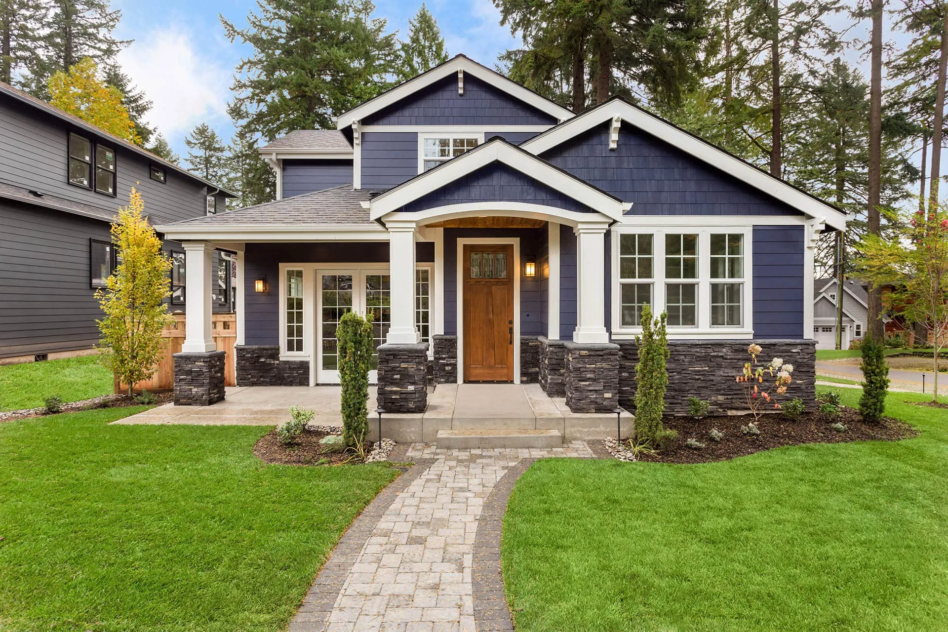 renovated exterior of home