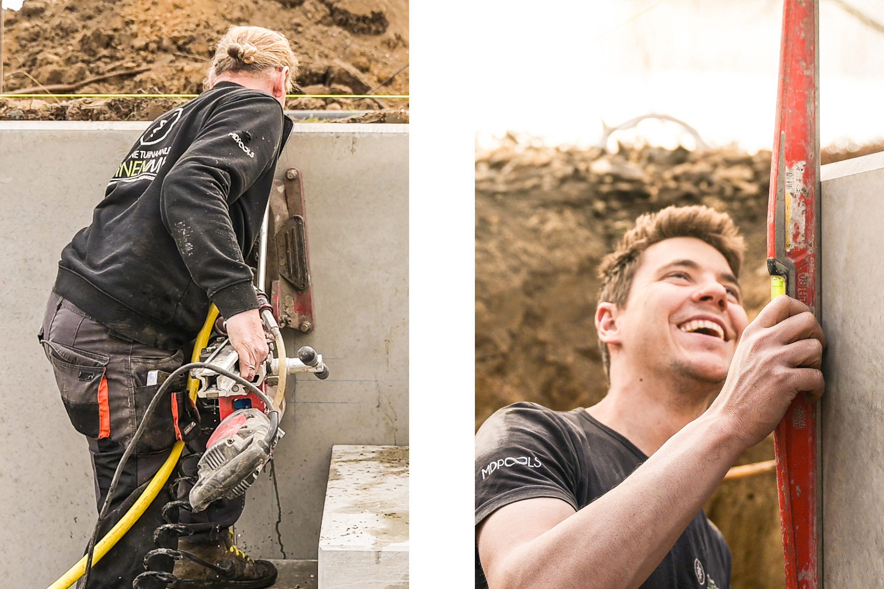 Beton met finesse, robuuste bouwkundige zwembaden