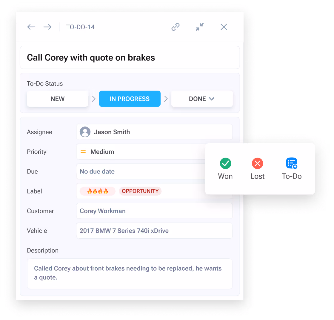 Dashboard mockup