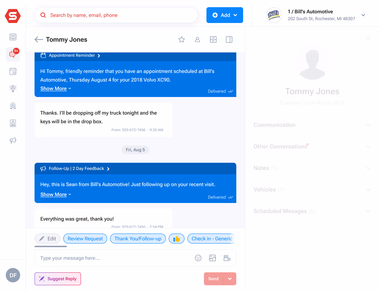 Steer omnichannel inbox