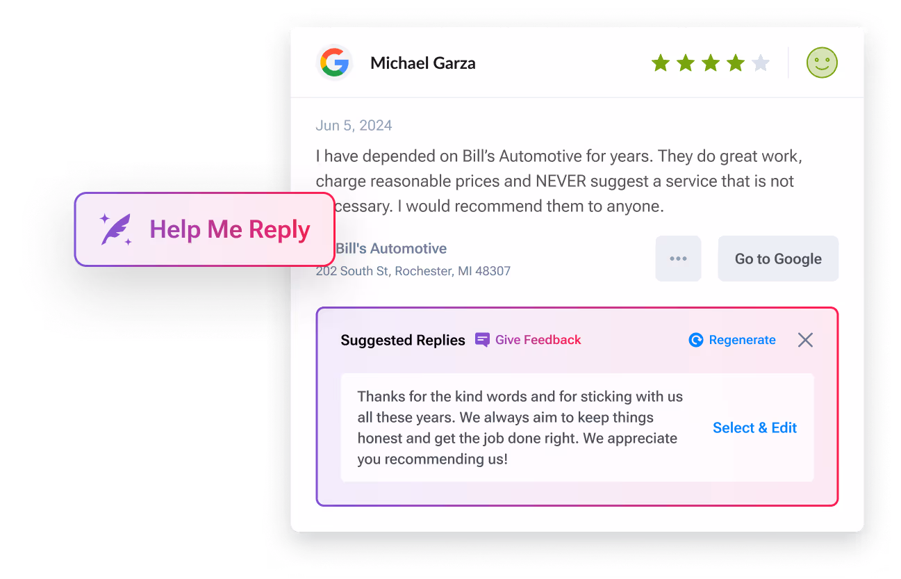 Auto repair service reminders