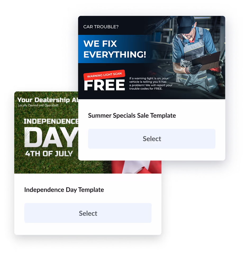 Call features for auto shops