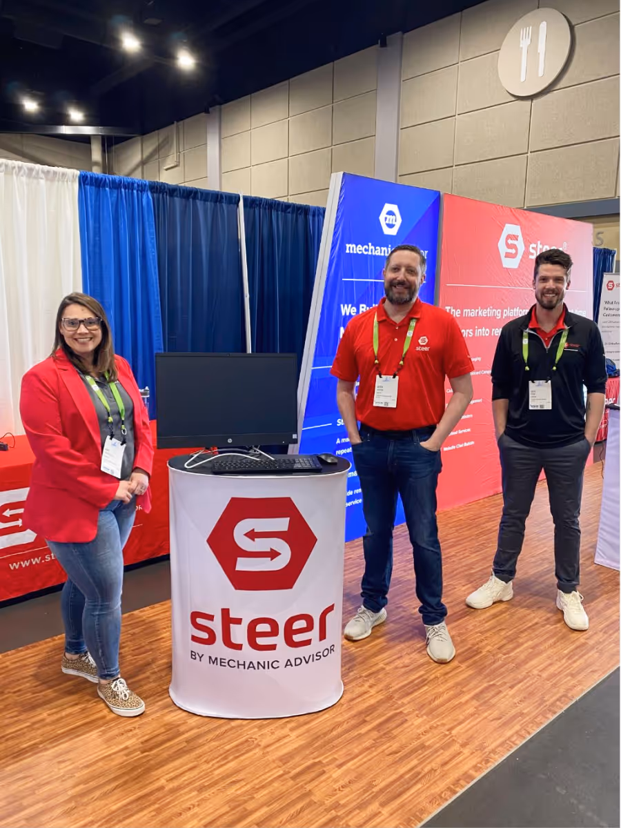 Steer at tradeshow