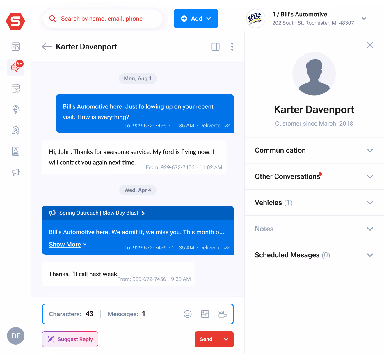 Call intelligence call logs