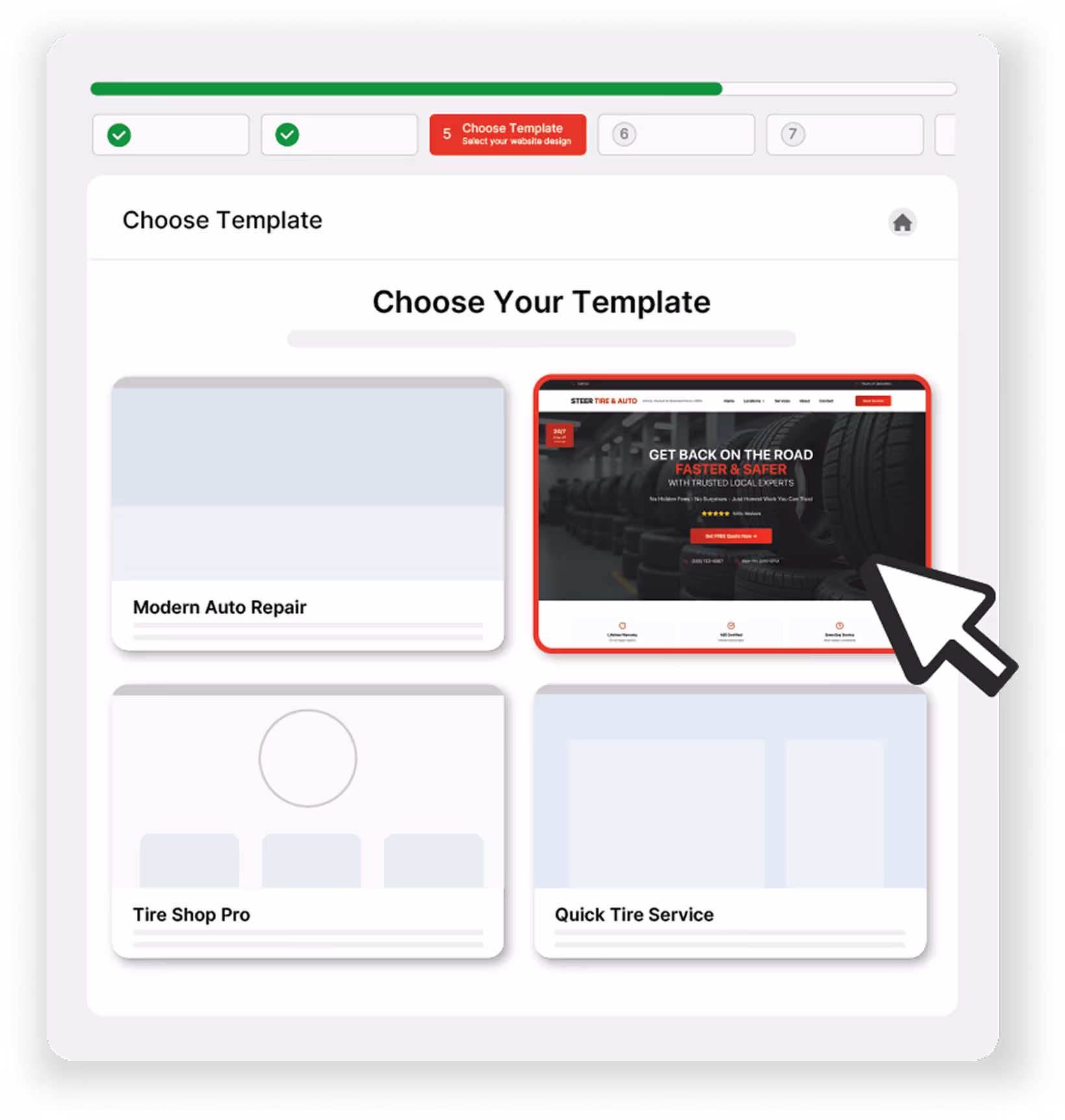 Auto shop website