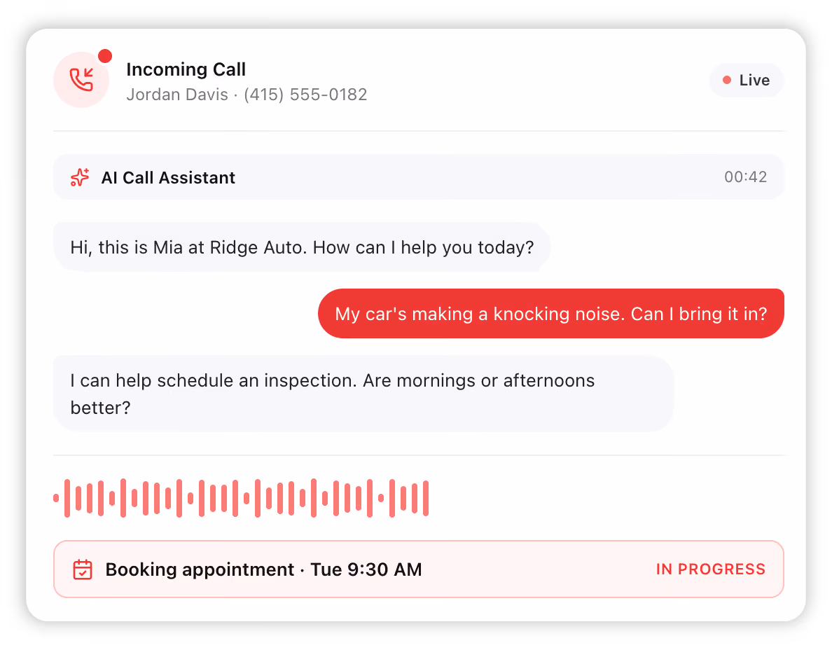 Steer call assistants