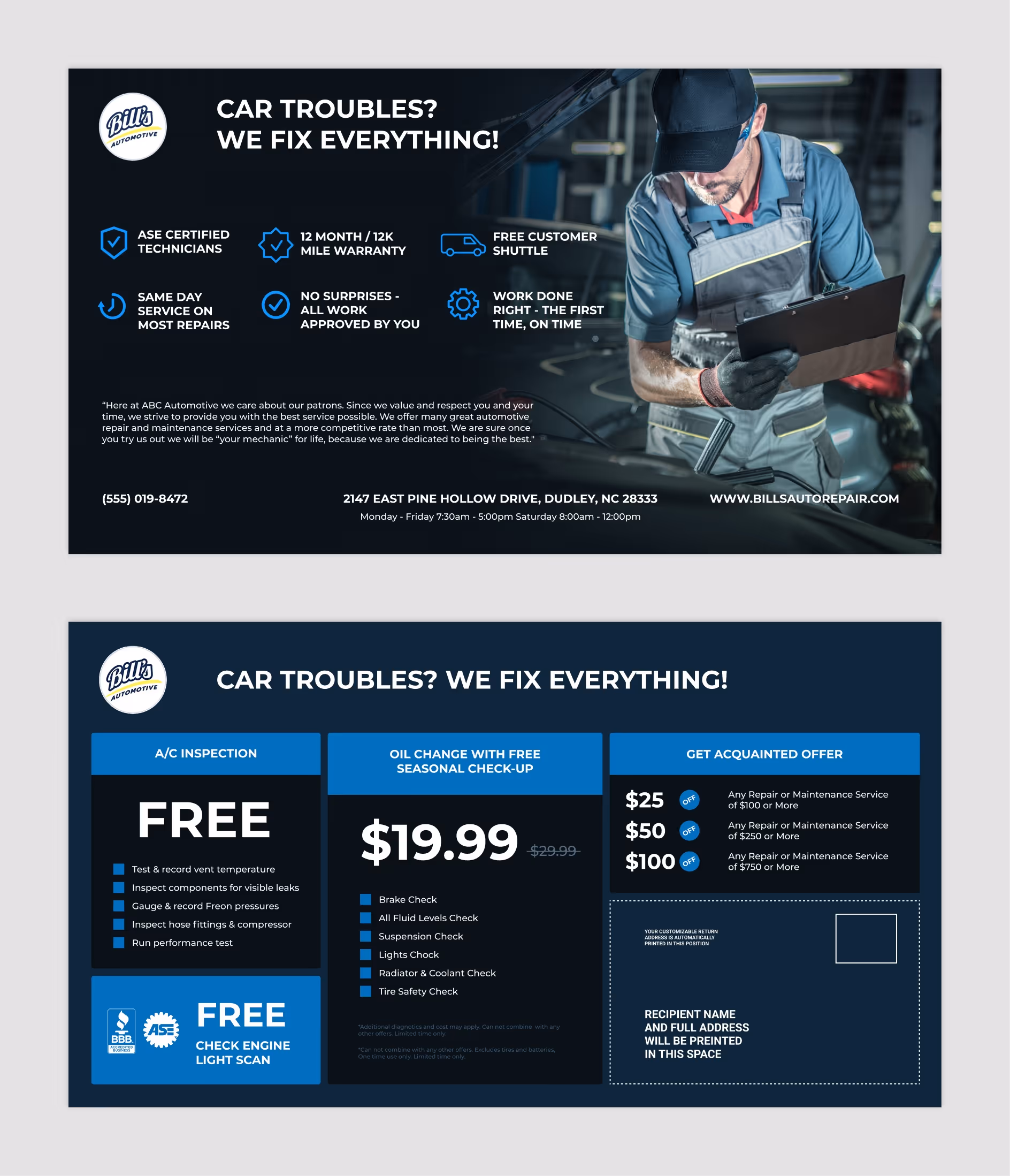 Auto shop reviews