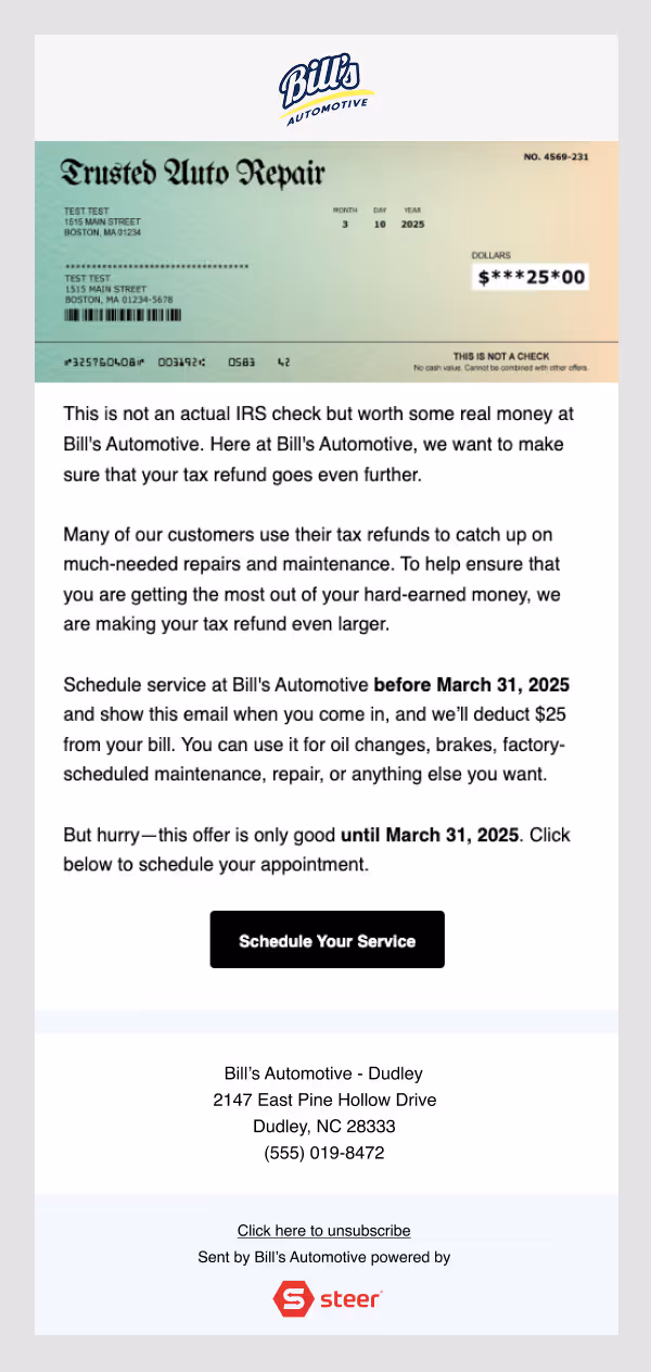 Auto shop reviews