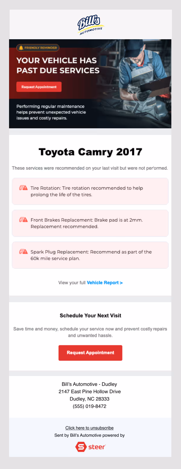 Auto shop reviews