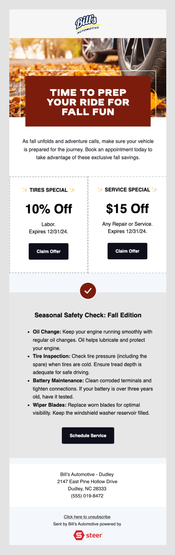Fall Roadtrip Checklist