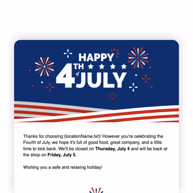 Fourth of July Hours