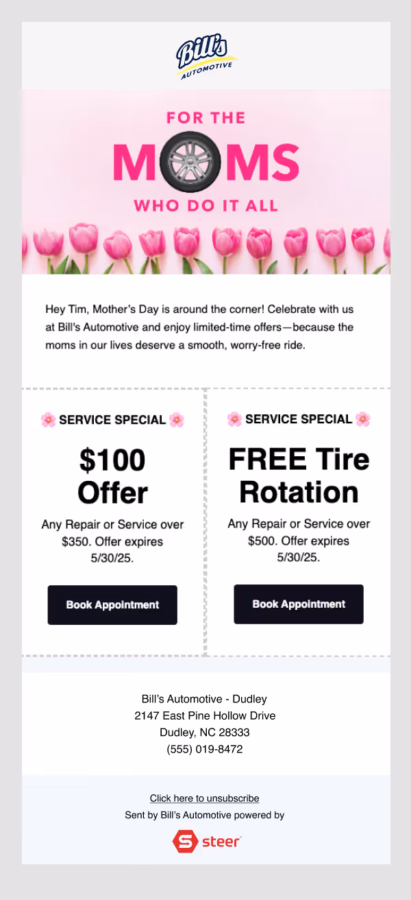 Auto shop reviews