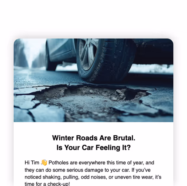 Pothole Season Reminder