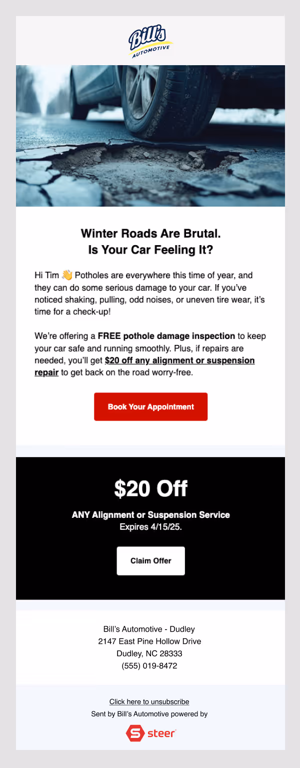 Auto shop reviews