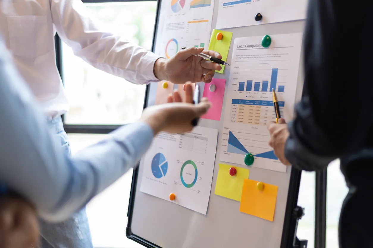 Financial analyst creating business budget forecasts and cash flow projections - professional budgeting services for business growth