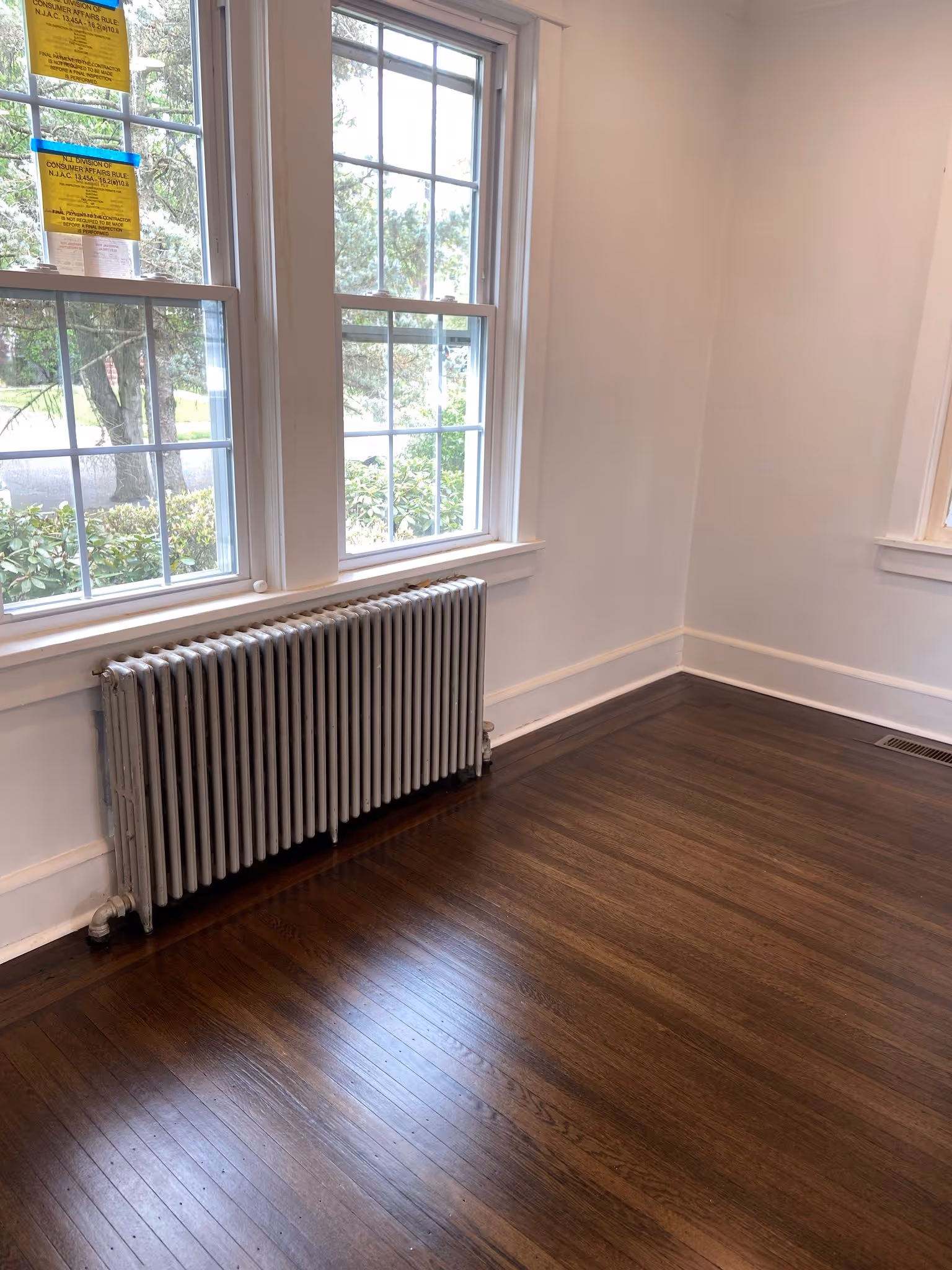 Hardwood flooring installation in South Jersey home by Pappy and Sons Construction