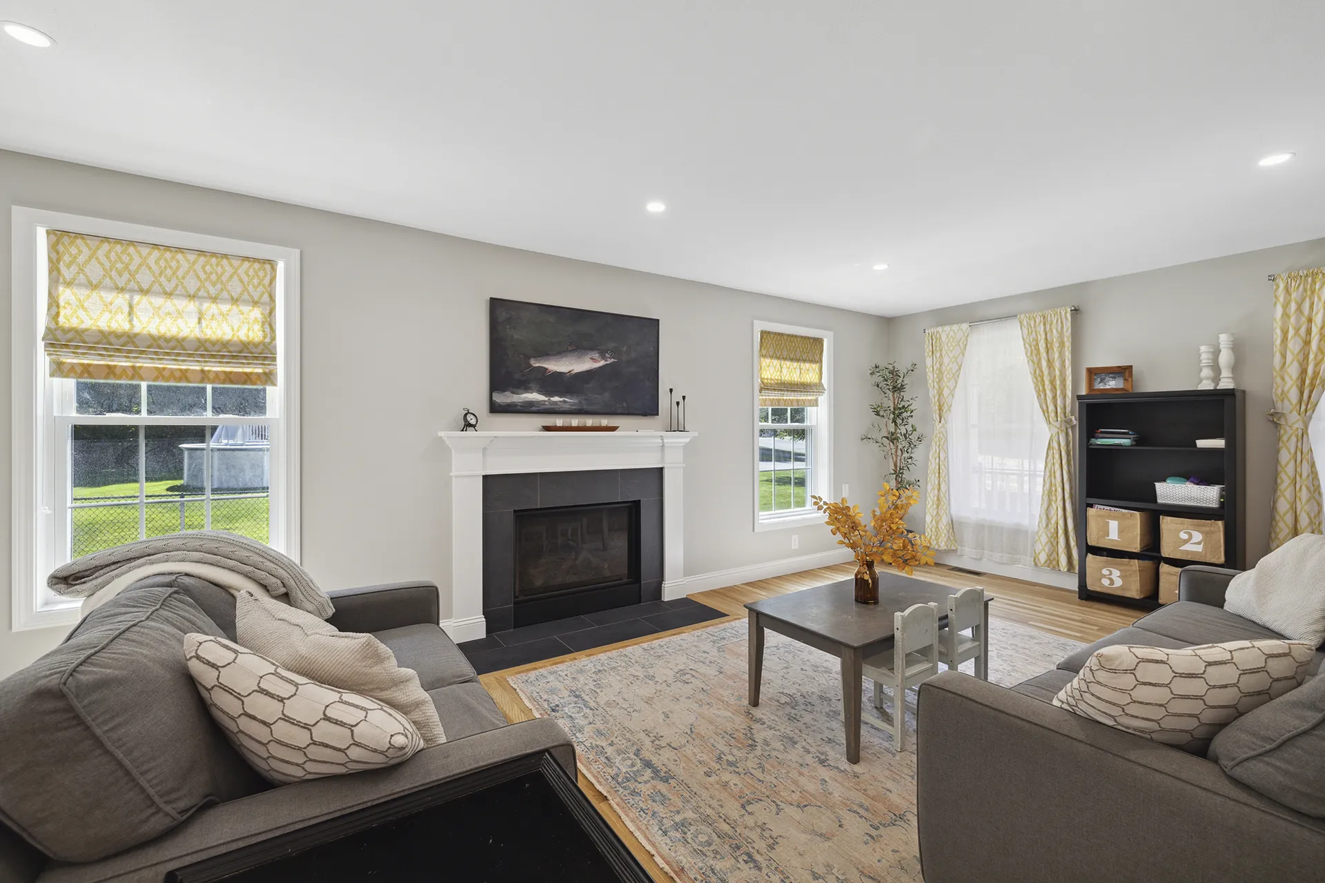 Finished kitchen renovation in Nashua, New Hampshire — gathering space for cooking and family
