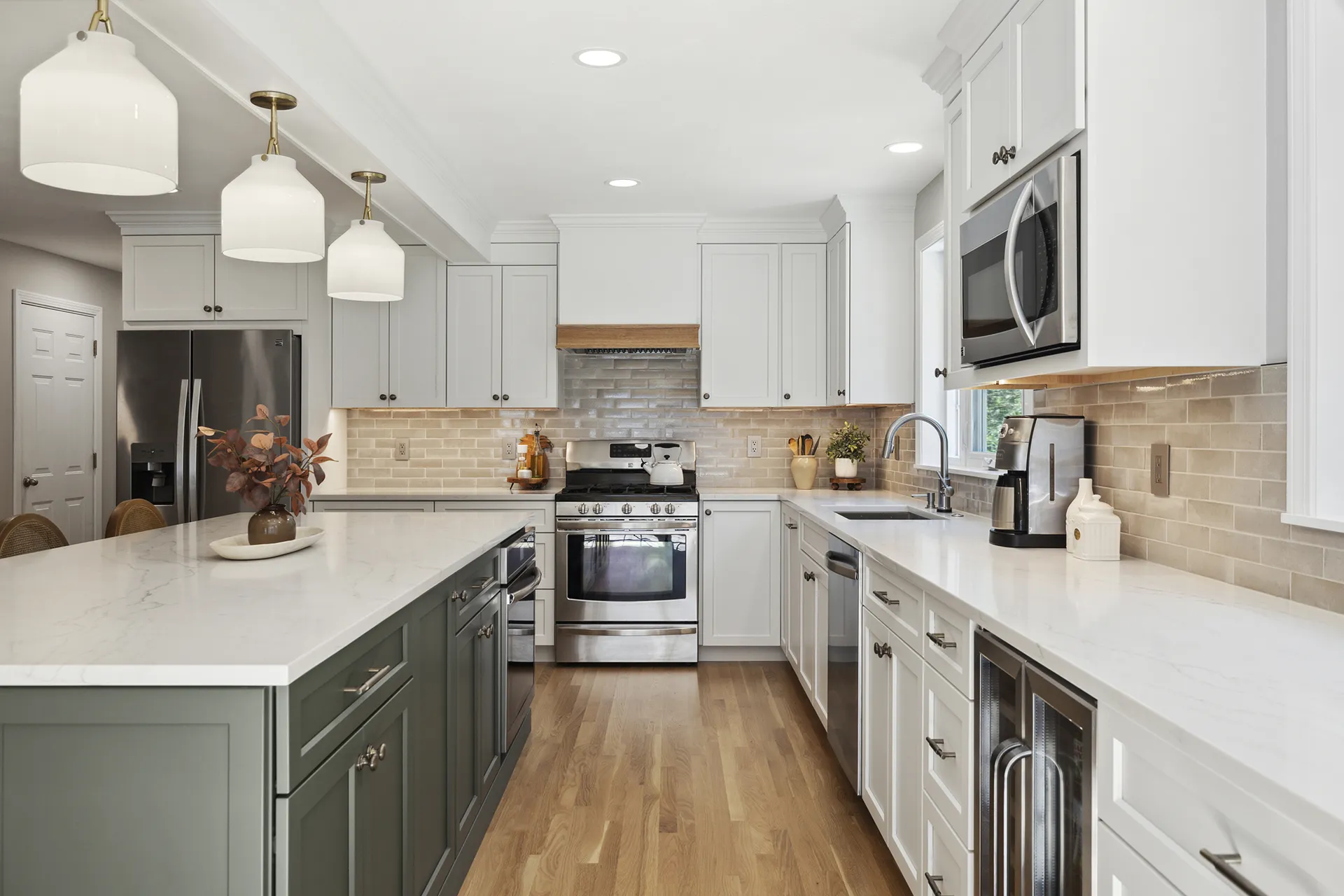 Kitchen detail by Oak Hill Design and Build