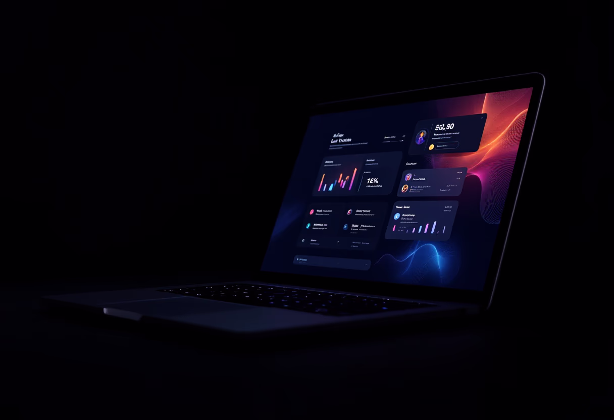 [interface] screenshot of core features on a laptop (for an ai legal tech company)